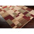 6.5' x 9.7' Burgundy Red and Beige Contemporary Rectangle Area Throw Rug