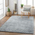 8' x 10' Diamond Fields Charcoal Gray and Cream White Hand Tufted Area Throw Rug - IMAGE 2
