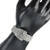 Silvertone Embellished Crystal Buckle Fashion Jewelry Ring - Size 8 - IMAGE 3