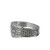 Silvertone Embellished Crystal Buckle Fashion Jewelry Ring - Size 8 - IMAGE 2