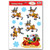 Club Pack of 120 Santa and Reindeer Window Clings Christmas Decorations 17" - IMAGE 1