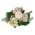 16" Decorative Artificial Pink and Green Hydrangea and Berry Hurricane Glass Candle Holder - IMAGE 2