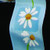 Blue and White Gerbera Daisies Wired Craft Ribbon 1.5" x 27 Yards - IMAGE 1