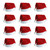Pack of 12 Red and White Plush Santa Christmas Hat Costume Accessories - One Size - IMAGE 2