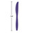 Club Pack of 288 Purple Reusable Wedding Party Knives 7.5" - IMAGE 2