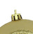 Shatterproof 2-Finish Retro Reflector Christmas Ball Ornaments - 3.25" (80mm) - Gold - 5ct - IMAGE 2
