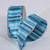 Light and Dark Blue Striped Wired Craft Ribbon 1.5" x 27 Yards - IMAGE 1