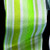 Green Striped Taft Wire Craft Ribbon 1.5" x 27 Yards - IMAGE 1