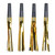 Club Pack of 96 Black and Metallic Gold Fringed Squawker Noisemakers 6" - IMAGE 1