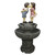 36" Kissing Boy and Girl Outdoor Patio Garden Water Fountain - IMAGE 1