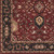 6' x 6' Burgundy Red and Black Hand Tufted Wool Area Throw Rug - IMAGE 6