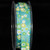 Sky Blue and Green Summer Flowers Wired Craft Ribbon 0.5" x 54 Yards - IMAGE 1
