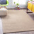 9.75' x 9.75' Beige Hand-Loomed Wool Square Area Throw Rug - IMAGE 2
