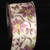 Ivory and Purple Poinsettia Printed Wired Craft Ribbon 3" x 20 Yards - IMAGE 1