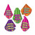 Club Pack of 50 Assorted Color-Brite Happy New Year Party Favor Hats - IMAGE 1