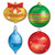 Pack of 12 Double Sided Christmas Ornaments Cutout Decorations 1.15'- 1.25' - IMAGE 1