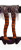 18.5" Orange and Black Striped Wicked Witch Legs Halloween Table Decor - IMAGE 1