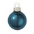 Pearl Finish Glass Christmas Ball Ornament - 7" (180mm) - Blue Marine - IMAGE 3