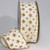 Ivory and Gold Craft Ribbon Trim with Glitzerstern 3" x 20 Yards - IMAGE 1