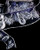 Navy Blue and Silver Happy Snowman Sheer Wired Craft Ribbon 1.5" x 40 Yards - IMAGE 1