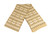 60" Unisex Light Khaki Jacquard Knit Winter Scarf - IMAGE 1