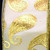 White and Gold Paisley Wired Craft Ribbon 6" x 20 Yards - IMAGE 1