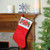 19" Traditional Red and White Mistletoe Bow Cuff Christmas Stocking - IMAGE 2