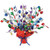 Club Pack of 12 Multi-Colored Balloon Gleam 'N Burst Cascading Decorative Centerpieces 15'' - IMAGE 1
