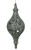 6.5" Silver Glitter Drenched Cut-Out Finial Christmas Ornament - IMAGE 1