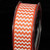 Orange and White Chevron Grosgrain Craft Ribbon 1.5" x 120 Yards - IMAGE 1