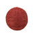 5.5" Brick Red Basket Weave String Ball Christmas Decoration - IMAGE 1