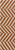 2.5' x 8' Orange and Gray Herringbone Hand Woven Wool Rug Runner - IMAGE 1