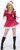 Red and White Mrs Claus Hooded Women Christmas Costume - Small - IMAGE 1