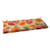 45" White and Red Floral Outdoor Patio Bench Cushion - IMAGE 1