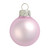 Matte Finish Glass Christmas Ball Ornaments - 4" (100mm) - Baby Pink - 6ct - IMAGE 1