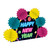 Club Pack of 12 Vibrantly-Colored Happy New Year Pop-Over Centerpieces 10" - IMAGE 1