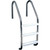 53" Silver and White Three Step In-Ground Swimming Pool Ladder - IMAGE 3