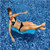 Foldable Flip and Float Swimming Pool Lounger Raft - 47" - Blue - IMAGE 4