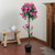 4.5' Potted Artificial Green and Pink Azalea Flower Tree - IMAGE 4