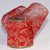 Shimmering Red and Gold Sheer Ornamental Print Wired Craft Ribbon 4” x 20 Yards - IMAGE 2