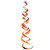 Autumn Triple Shimmering Metallic Whirls - 30" - Gold, Orange and Red - Pack of 6 - IMAGE 1