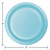 Disposable Round Luncheon Party Paper Plates - 7" - Pastel Blue - Club Pack of 240 - IMAGE 2