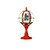23.5" Lighted Red Musical Snowing Santa with Christmas Tree Street Lamp - IMAGE 3