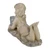 14.5" Beige and Brown LED Lighted Solar Powered Lounging Girl Outdoor Garden Statue - IMAGE 5