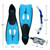 23" Blue Kona Adult Pro Silicone Swimming Pool Scuba or Snorkeling Set - Large - IMAGE 3