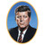 John F Kennedy Portrait Cutouts - 24.75" - Pack of 12 - IMAGE 1