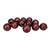 12ct Burgundy Red Shatterproof Shiny Christmas Ball Ornaments 4" (100mm) - IMAGE 1