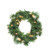 10" Pre-Lit Deluxe Windsor Pine Artificial Christmas Wreath, Clear Lights - IMAGE 1