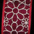 Red and White Takeshi Flower Sheer Wired Craft Ribbon 1.5" x 80 Yards - IMAGE 1