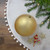 Matte Vegas Gold Shatterproof Christmas Ball Ornament 10" (250mm) - IMAGE 2
